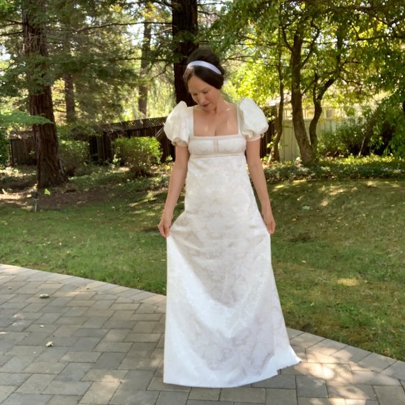 Coming Soon! Bridgerton Regency Jane Austen Emma Gown by eVaVie SZ Small-Medium - Picture 3 of 14